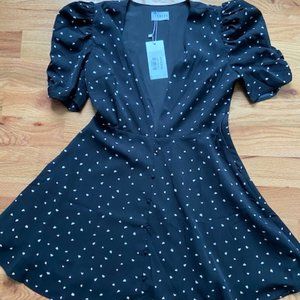 Low cut Black Mini Dress NWT Sz L